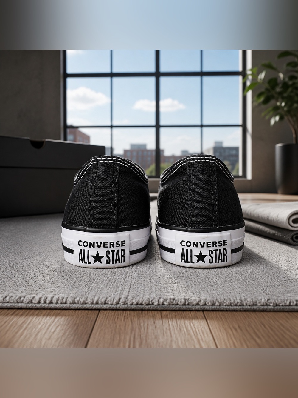 Converse Chuck Taylor All Star Low Top Black Unisex M8.5 W10.5 Canvas Sneakers - Picture 6 of 13
